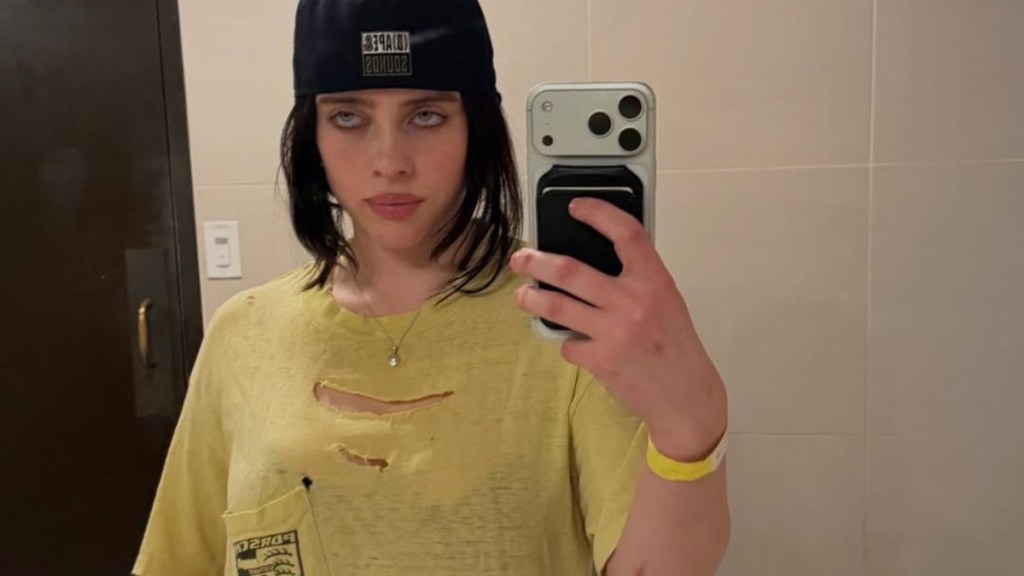 Billie Eilish Posing in See-Through Shirt Is Must See