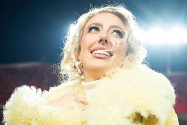 Brittany Mahomes Turns Heads in Yellow Fur Jacket