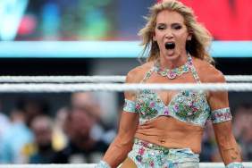 WWE’s Charlotte Flair Flaunts Her Toned Abs in Black Bra