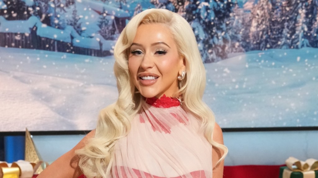 Christina Aguilera Makes a Jaw-Dropping Move in Red Shorts