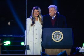 Trump with current wife Melania
