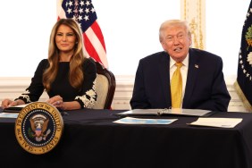 Melania Trump with her husband Donald