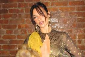 Dua Lipa Trades Gucci Look for Fully Sheer Top With Massive Cutout
