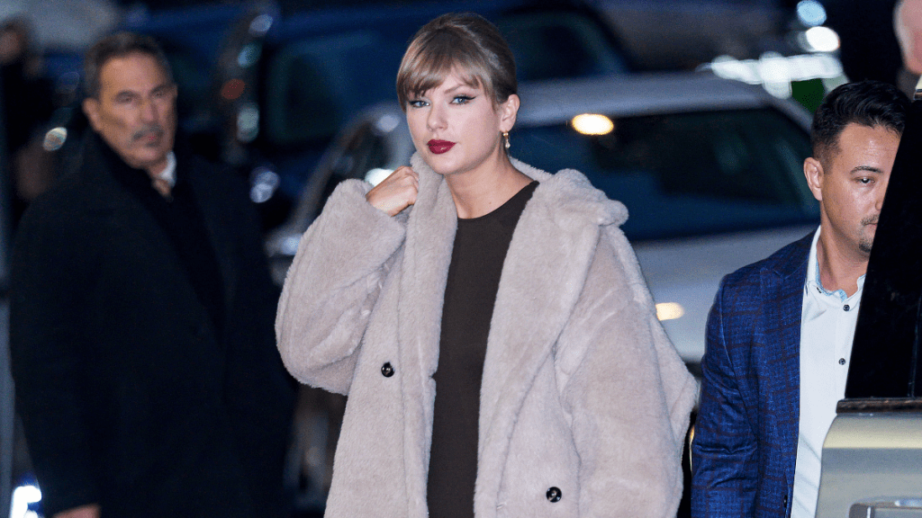 Taylor Swift Elevates Plain $158 Bodysuit With Tiny Miniskirt