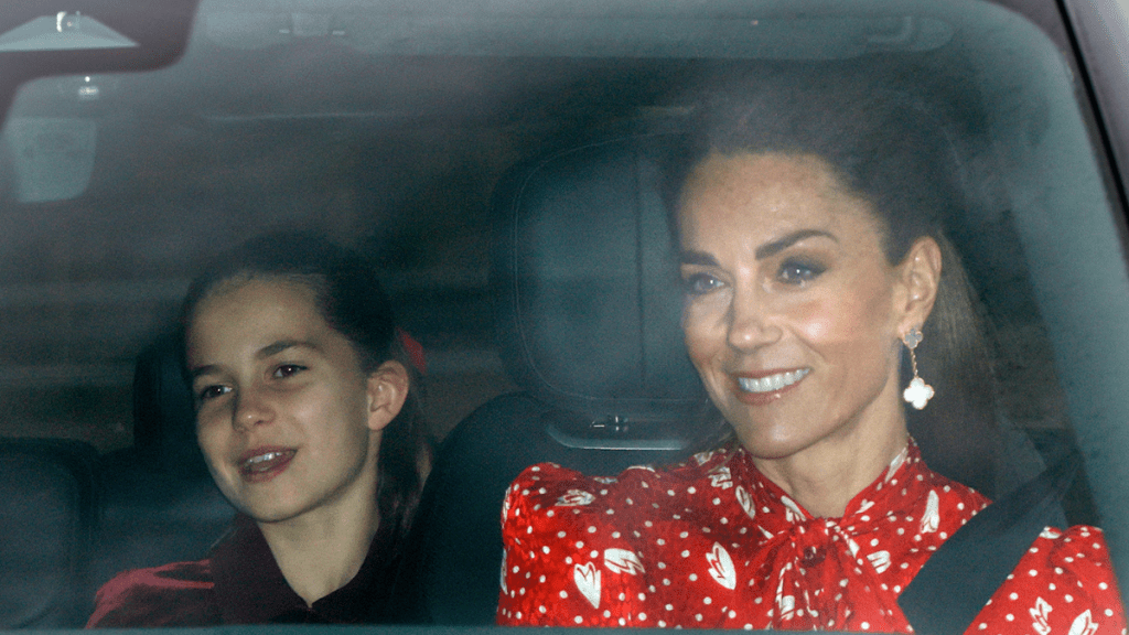 Kate Middleton & Princess Charlotte Have a Twinning Moment in Bows