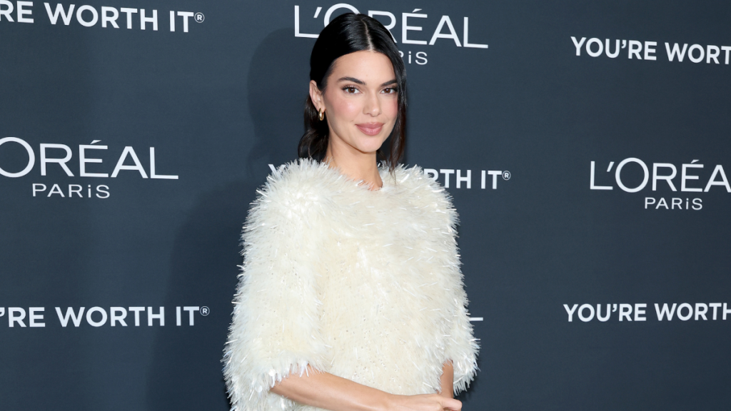 Kendall Jenner Trades Mugler Miniskirt for Festive Slinky Chanel Dress