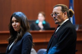 Johnny Depp with his lawyer Camille