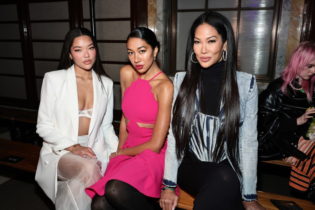 Ming Lee Simmons, Aoki Lee Simmons and Kimora Lee Simmons attend the Prabal Gurung show during New York Fashion Week: The Show at New York Public Library