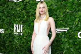 Elle Fanning's Backless Dress With Bold Neckline Is Also Sheer