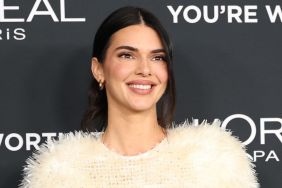 Kendall Jenner's Furry Dress Comes With Super Bold Slit