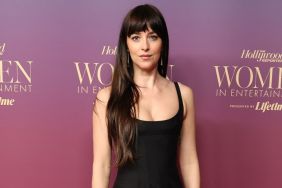 Dakota Johnson's Bold Neckline Khaite Dress Still Looks Boring