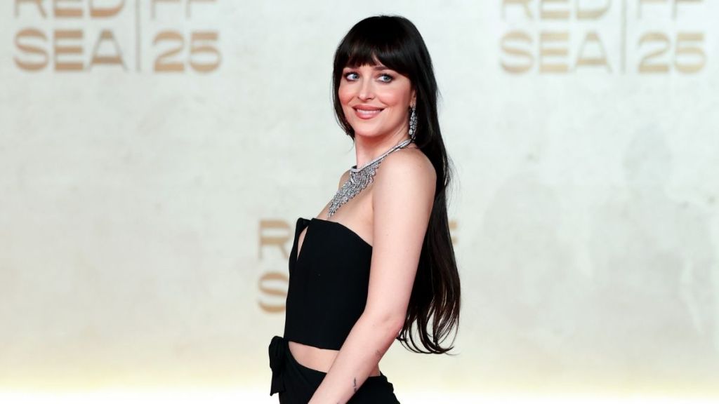 Dakota Johnson's Gown Comes With High Slit & Lots of Cutouts