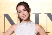 Ana de Armas Sparkles in Chic Halter Neck Gown