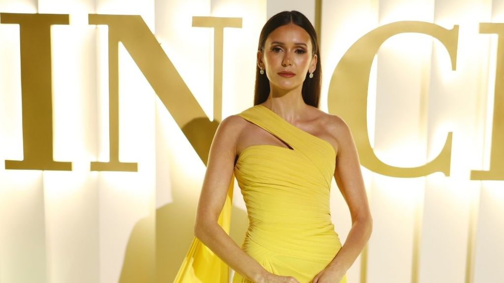 Nina Dobrev's Strapless Gown's Slit Is as High as It Can Be