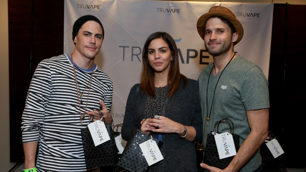 Katie Maloney with guests