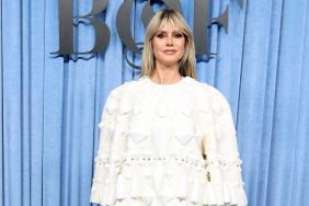 Heidi Klum’s Teeny Tiny Miniskirts & Sheer Tights Are a Sultry Combo