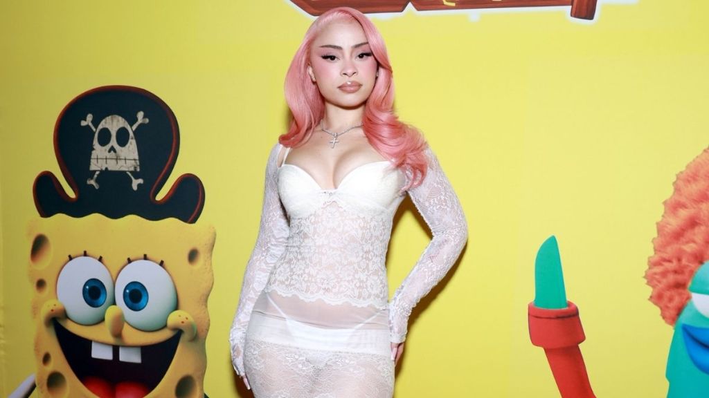 Ice Spice Thong Gets Stylish Spin in Fully Sheer & Lacy Blumarine Dress