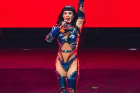 Katy Perry's Strapless Dress Outshines the Pyramids Behind Her