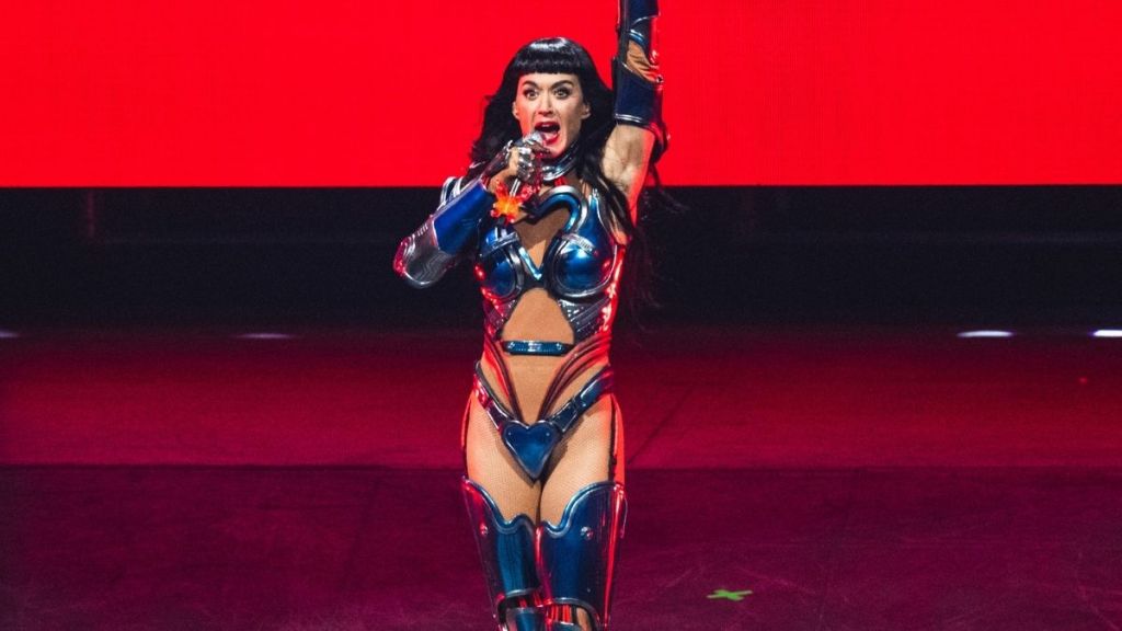 Katy Perry's Strapless Dress Outshines the Pyramids Behind Her