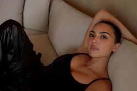 Kim Kardashian Lying Down in Tank Top Demands Your Attention