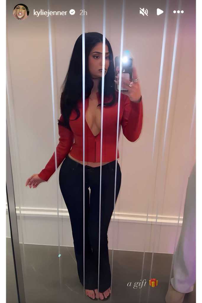 Kylie Jenner is a 'gift' in unzipped crop top