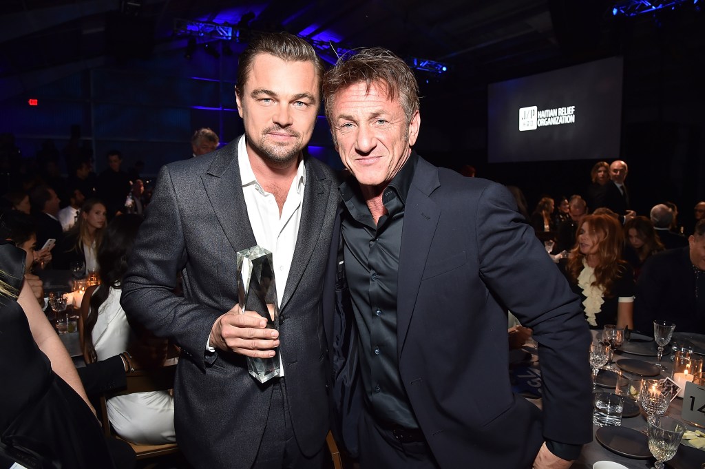 Leo DiCaprio and his new buddy Sean Penn 