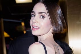 Lily Collins Wearing Strapless Dress Has Fans Gagged