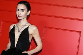 Lily Collins’ Thin-Strap Black Dress Has Eyes Locked In
