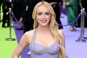 Lindsay Lohan's Fringe Minidress Is Dripping in Crystals