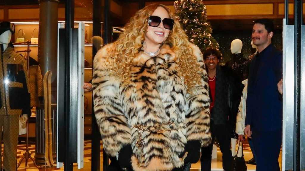 Mariah Carey Goes Chic in Gucci Coat & Boots