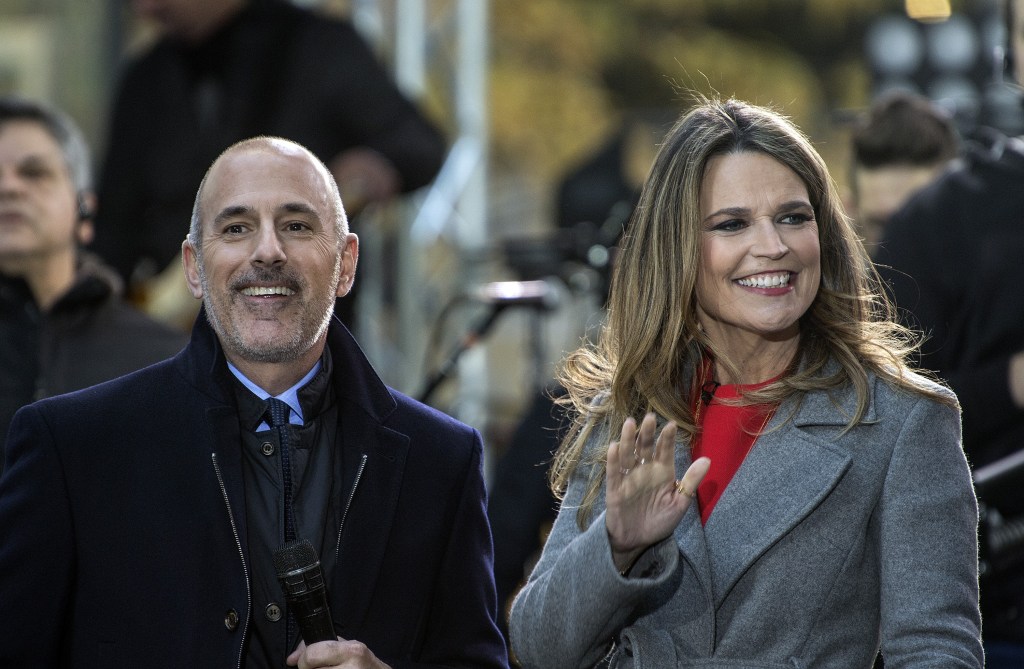 Matt Lauer and Savannah Guthrie