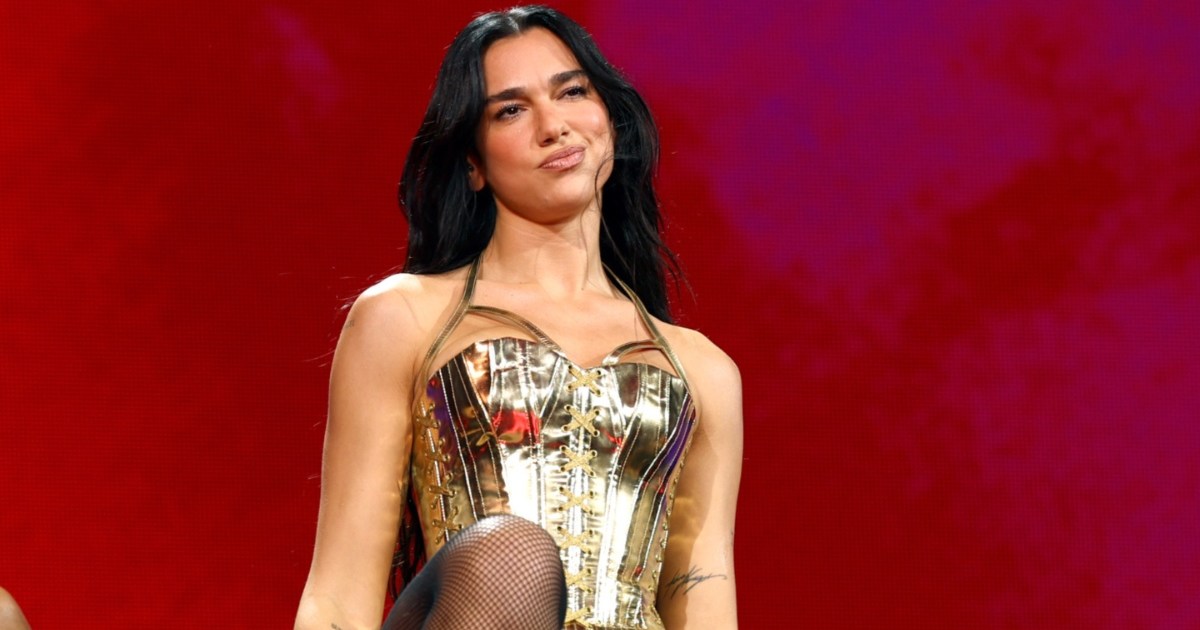 Dua Lipa Stuns Fans in a Show-Stopping Red Bodysuit