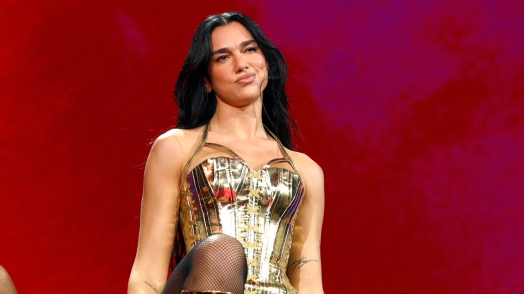 Dua Lipa Stuns Fans in a Show-Stopping Red Bodysuit