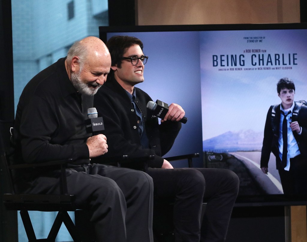 Rob Reiner with his son