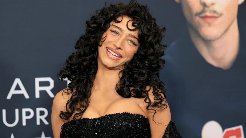 Odessa A’Zion Sparkles in Bedazzled Strapless Gown She Designed