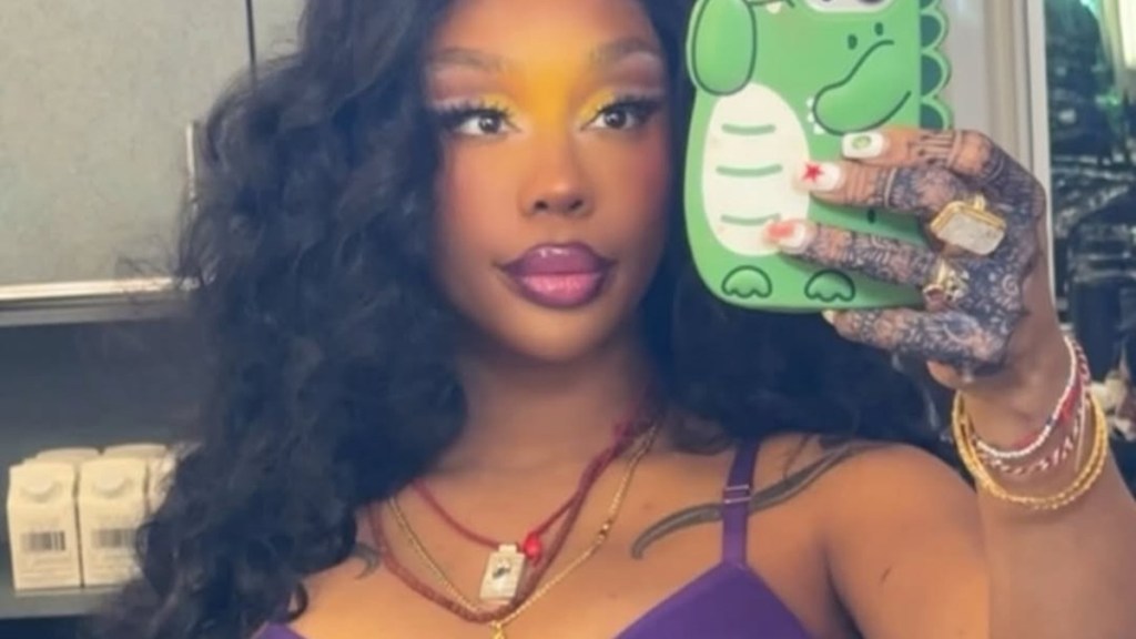 SZA Posing in Purple Lingerie Will Make You Look Twice