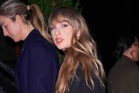 Taylor Swift Dresses Up for Dinner Date with Longtime Friend