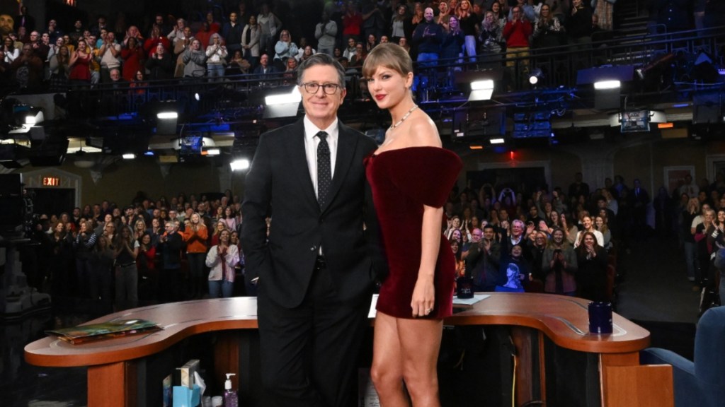 Stephen Colbert Gets Advice From Taylor Swift