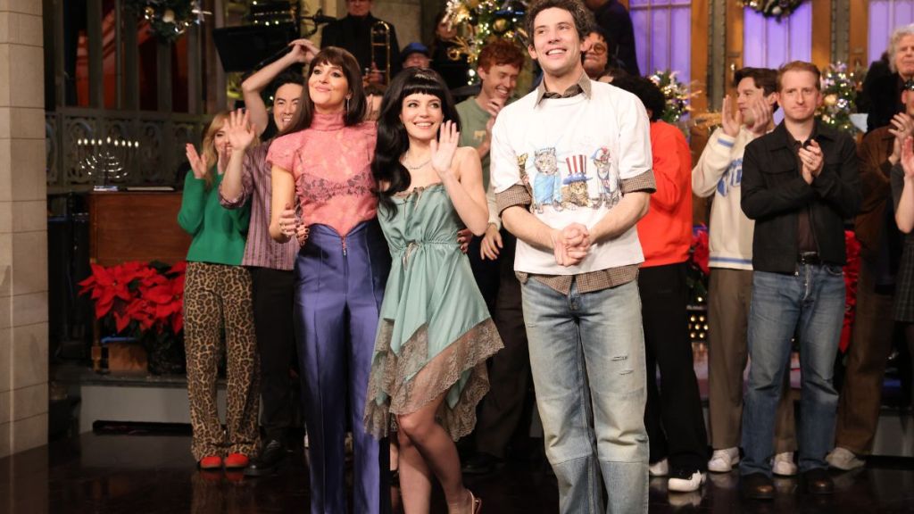 Dakota Johnson’s Fully Sheer Top Doubles Down on Lingerie & Lace for 'SNL'