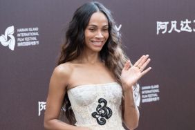 Zoe Saldana's Fishnet Outfit Is All About Flirty Layers