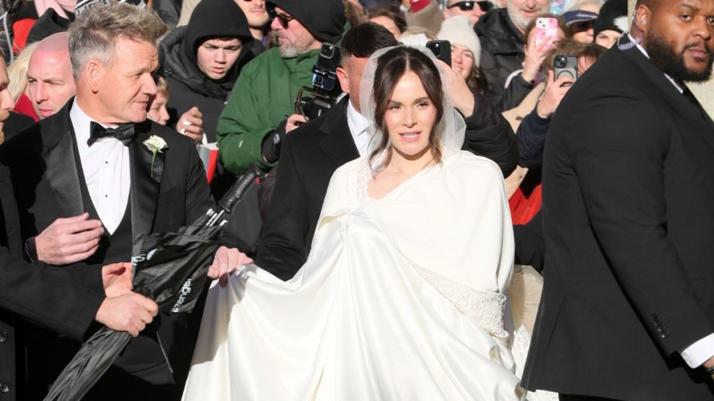 Holly Ramsay's Lace Wedding Dress Is Simplistic Yet Elegant