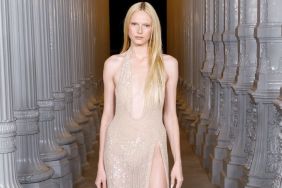 Alex Consani Wears a Fully Sheer Top for Vogue