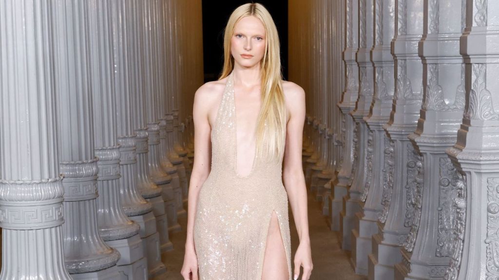 Alex Consani Wears a Fully Sheer Top for Vogue