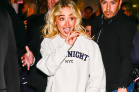 Sabrina Carpenter's Jersey & Sheer Stockings Look Is Unmissable