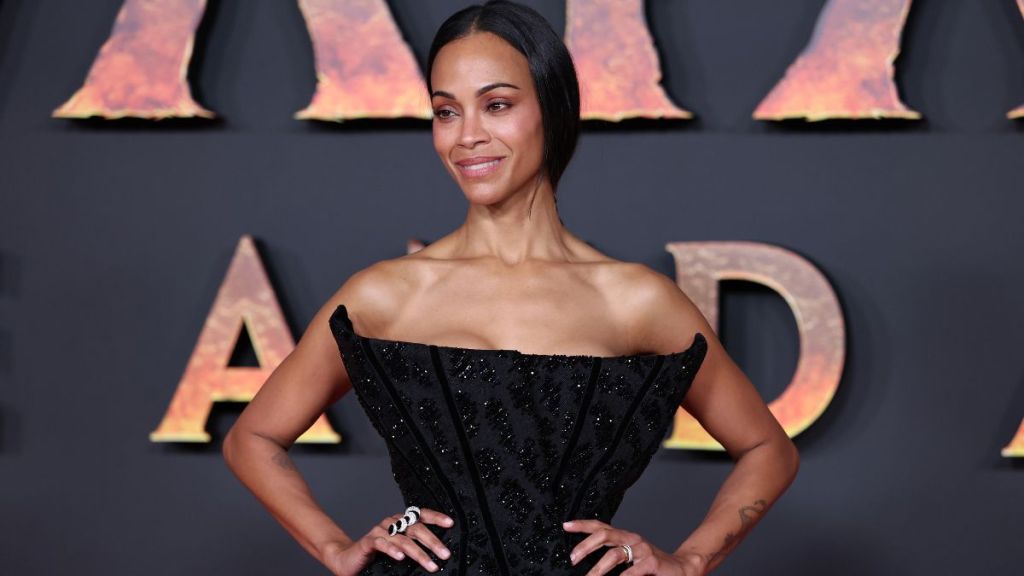 Zoe Saldana in Thong-Baring Tights Has Fans Saying 'Dayum'
