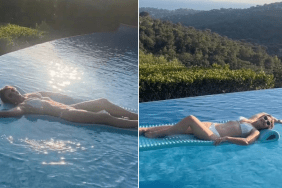 Bikini-Clad Elizabeth Hurley Enjoys Sun-Kissed Pool Time