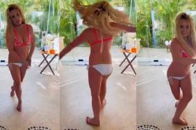 Britney Spears Shows off Her Dance Moves in White Thongs