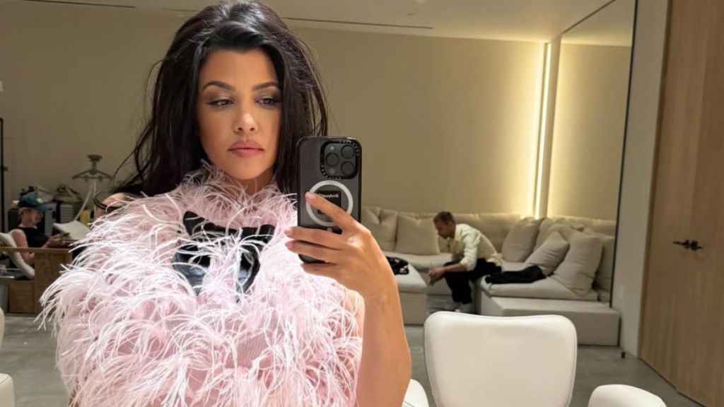 Kourtney Kardashian Tiny Minidress Photos Show Her Cooking up a Storm