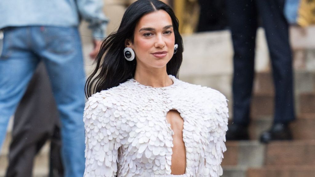 Dua Lipa's Paillette Minidress Comes With a Striking Cutout