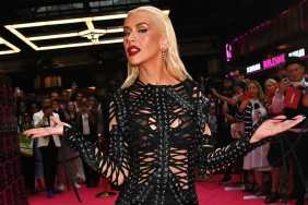 Christina Aguilera Fully Sheer Catsuit Photos Flaunt Cheeky Lingerie